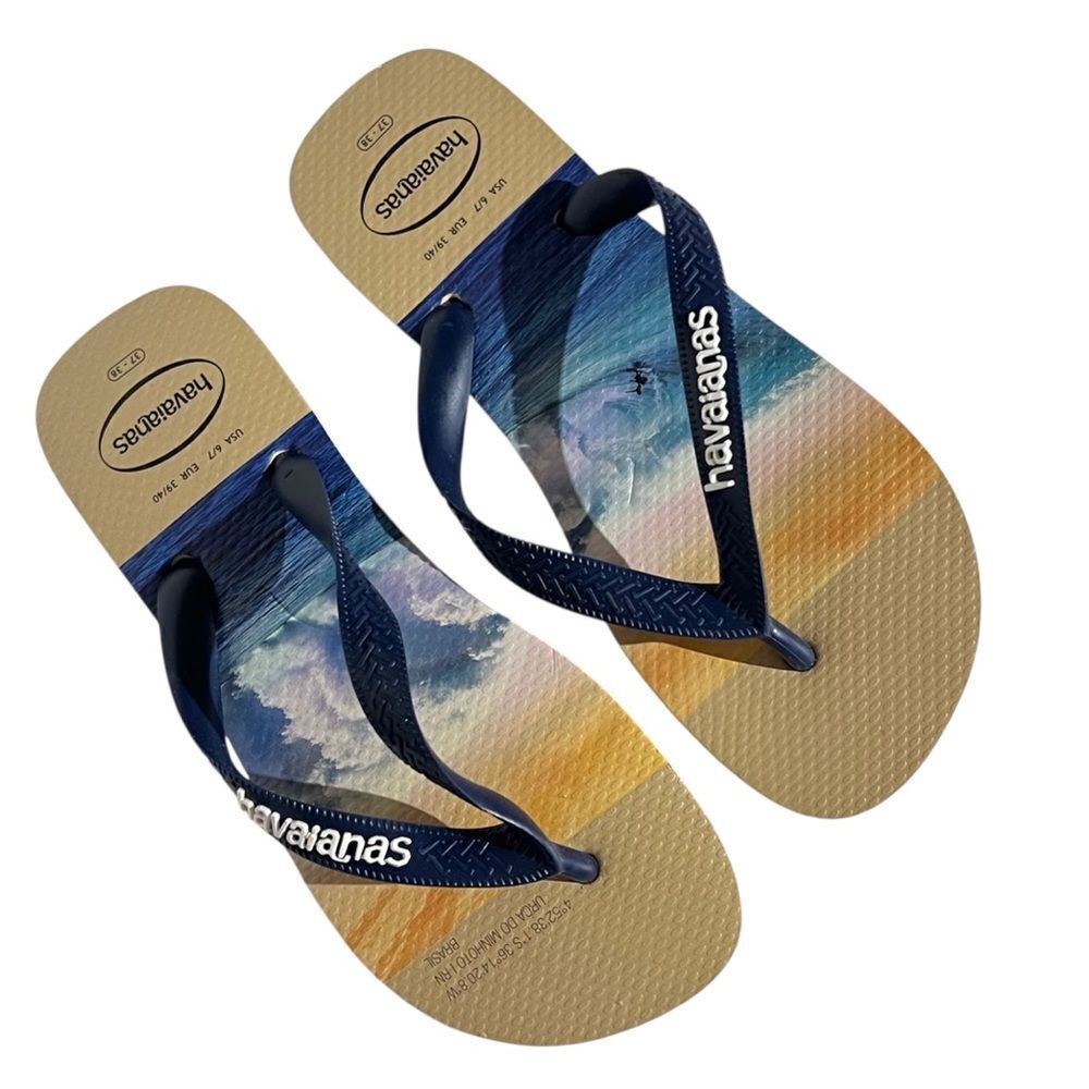 Havaianas Beach Sunset Flip Flop Sandals Size 6/7